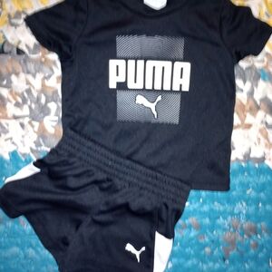 PUMA Kids Black Pajama Set